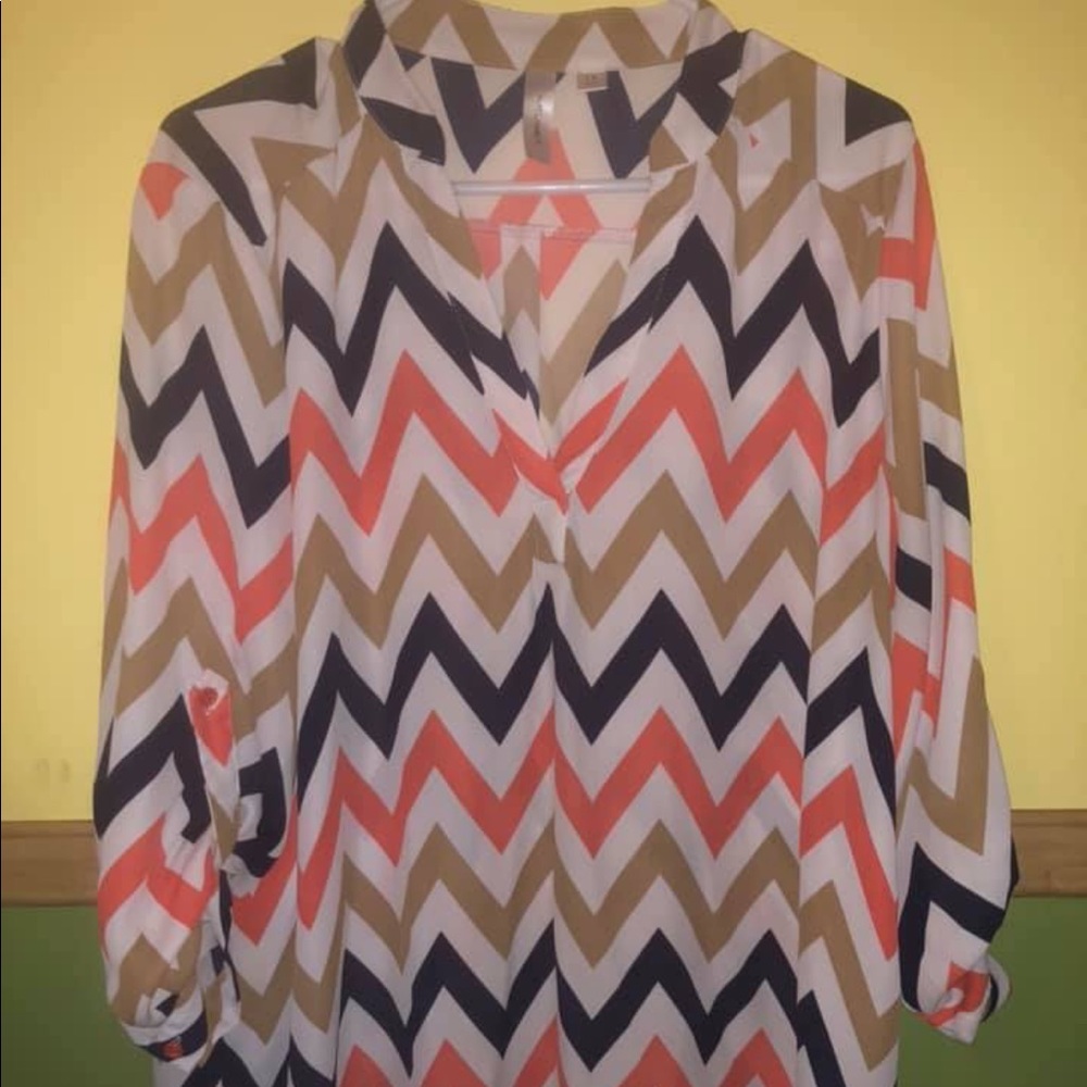 Used boutique tunic blouse, size large-1X